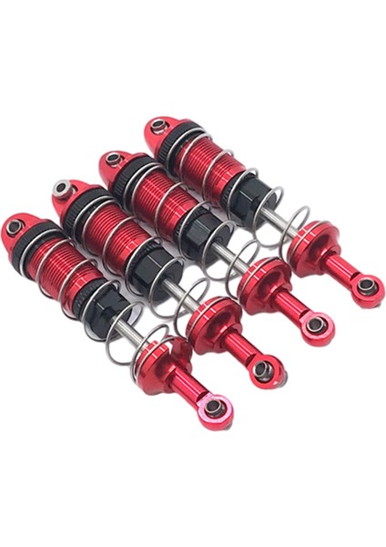 4pcs 1:10 Rc 74MM Şok Emici Damper 4WD Model Kamyon Değiştirmeleri Kırmızı (Yurt Dışından)