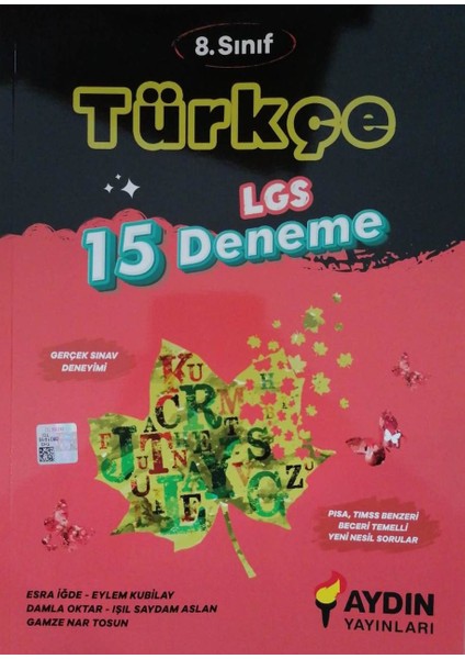 8. Sınıf LGS Türkçe 15 Deneme