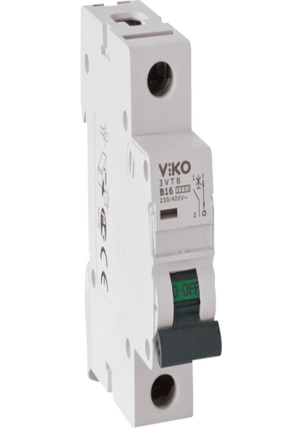 4VTB-1B16 4,5ka 1X16A B Tipi Otomatik Sigorta