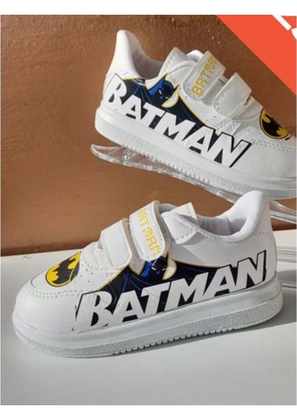 Batman Erkek Çocuk Ayakkabı - Amazon Kids - Beyaz - 34 - 1004--BEYAZ-34