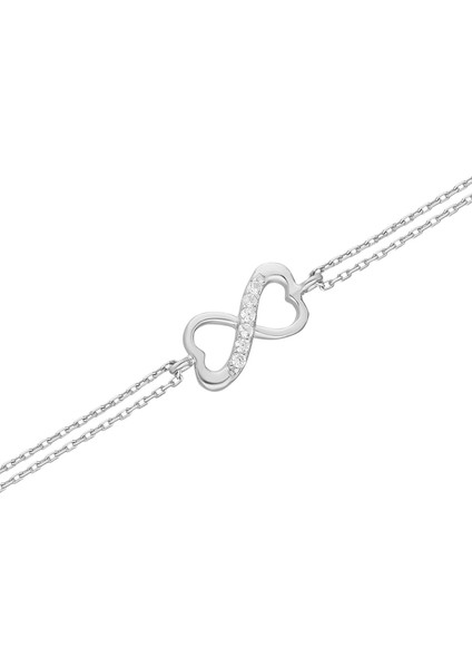 Altın Beyaz Sonsuzluk Bileklik