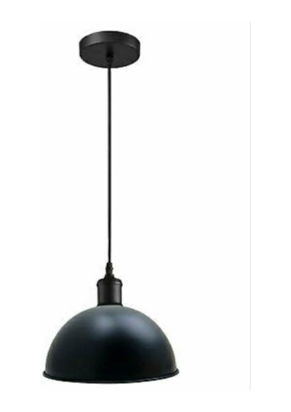 Retro Siyah Metal Sarkıtavize 30 cm En