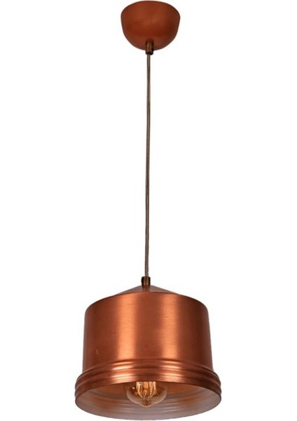 Bakır Içi Beyaz Metal Sarkıt Avize B07