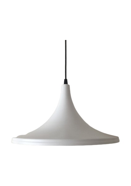 Retro Beyaz Içi Beyaz Metal Sarkıt 36 cm fiyatları