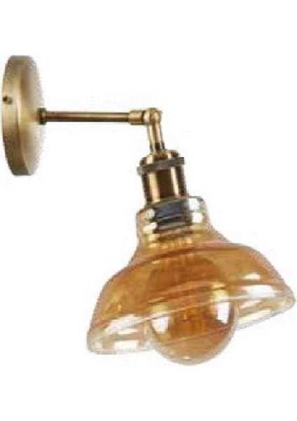 Vinatge Rustik Retro Bal Camlı Hareketli Aplik