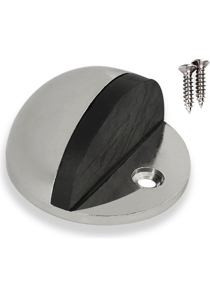 Yarımay Kapı Stoperi Tamponu Vidalı Metal Kapı Stopu Inox