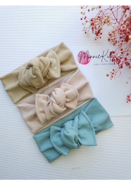 Kız Bebek / Çocuk 3'lü Ribana Bandana