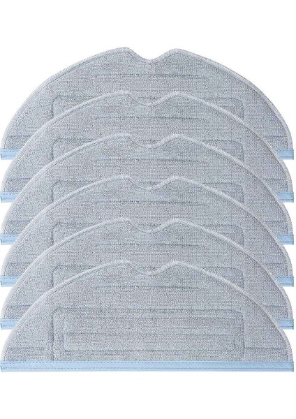 Roborock S7 S7 + T7S Plus Aksesuarları Için 6 Paket Vakum Yedek Paspas Pedleri Yeniden Kullanılabilir Islak Mikrofiber Yumuşak Ped (Yurt Dışından)