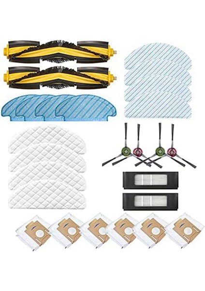 26 Adet Ecovacs Deebot Ozmo 920 950 T8 T9 Aıvı Max N8PRO Robotlu Süpürge Ana Yan Fırça Hepa Filtre Paspas (Yurt Dışından)
