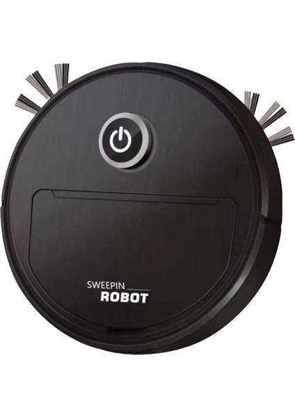 3'ü 1 Arada Akıllı Robot Elektrikli Süpürge Ev Temizlik Aletleri Için USB Şarj Edilebilir Temiz Robotik Siyah (Yurt Dışından)