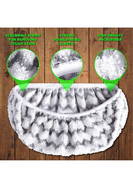 Swiffer Sweeper Moplarla Uyumlu 2'li Mikrofiber Yeniden Kullanılabilir Paspas Pedleri Islak ve Kuru Kullanım Için Yıkanabilir Paspas Pedleri (Yurt Dışından)