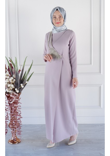 Demet Ipek Abiye 20YD-5461 Gül Kurusu