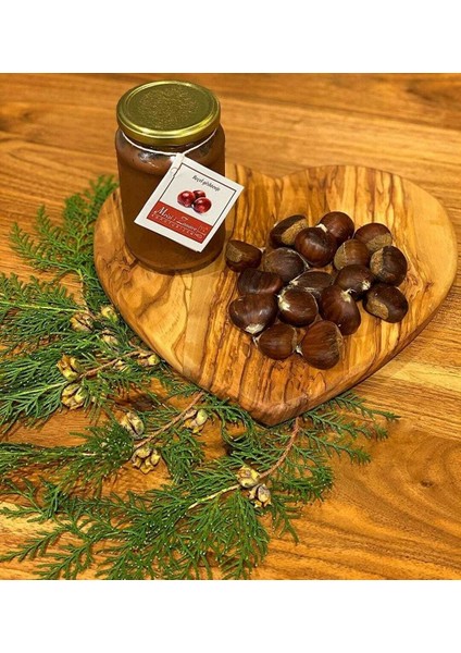 Doğal Zeytin Ağacı Kalp Figürlü Sunum Kesme Tahtası fiyatları