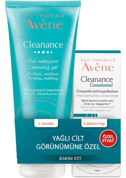 Cleanance Gel Nettoyant Temizleme Jeli 200 ml + Cleanance Comedomed Konsantre Bakım Kremi 30 ml