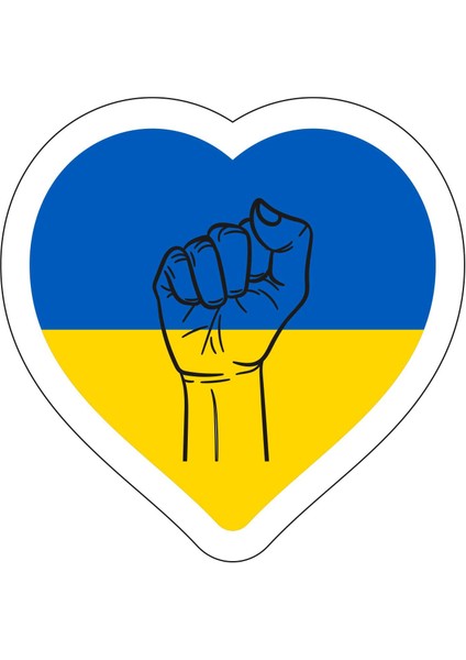 Ukrayna Bayrak Sticker -18101