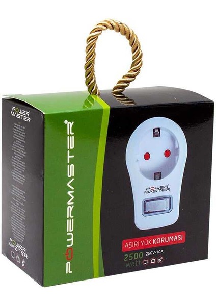Tekli Akım Korumalı Priz (10A-2500W) - Anahtarlı fiyatları