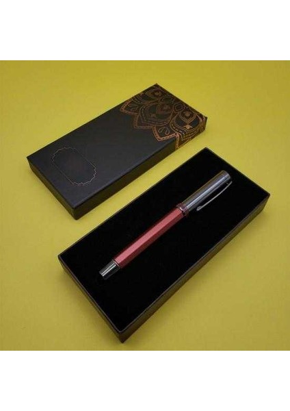 Bordo Roller Kalem Dekoratif Hediyelik