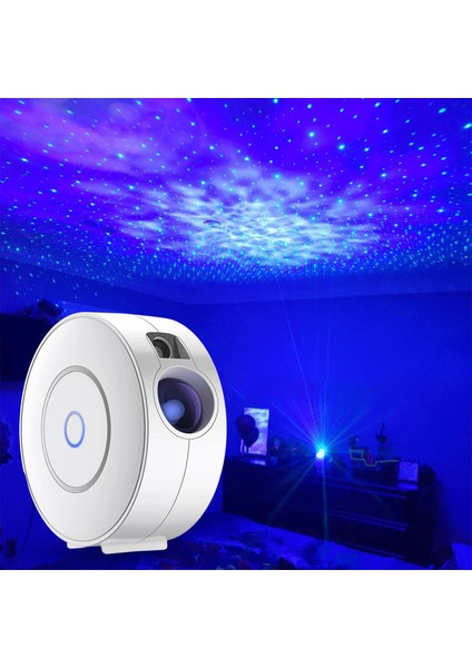 Akıllı Wifi Uygulaması Yıldızlı Gökyüzü Projektör LED Gece Lambası Sıcak Beyaz (Yurt Dışından) indirimleri