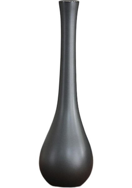 Seramik Çiçek Vazo Heykel 22X6 cm (Yurt Dışından)
