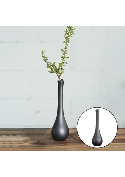 Seramik Çiçek Vazo Heykel 22X6 cm (Yurt Dışından) fırsatları