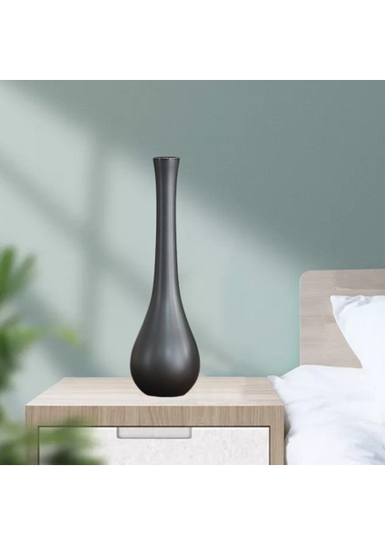 Seramik Çiçek Vazo Heykel 22X6 cm (Yurt Dışından) indirimleri