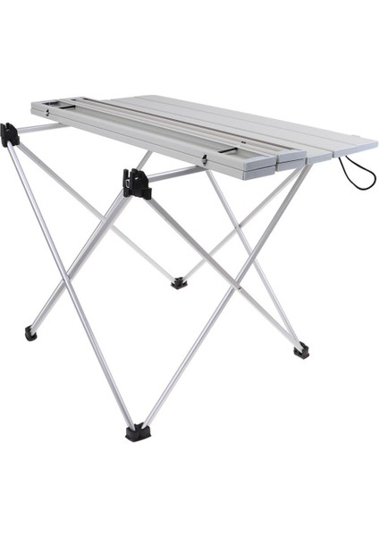 Açık Alüminyum Katlanır Piknik Kamp Masası Masa Gri 56.5X40.5X41 cm (Yurt Dışından)