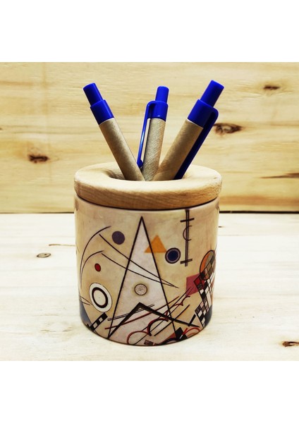 Wassily Kandinsky - Ahşap Kapaklı Kalemlik 2 fiyatları