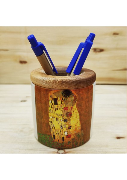Gustav Klimt - Ahşap Kapaklı Kalemlik 1 fiyatları