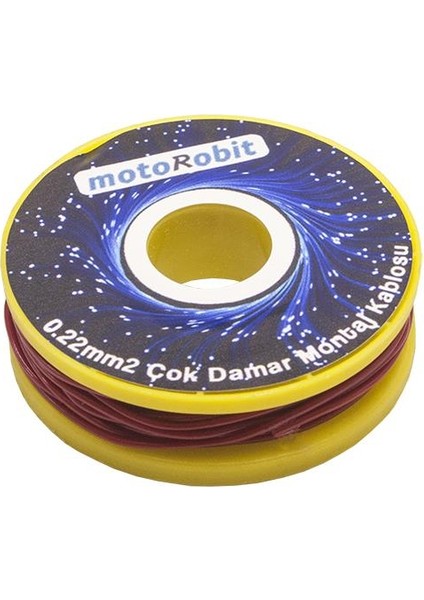 0.22 Mm2 Kırmızı Çok Damar Montaj Kablosu - 10 Metre