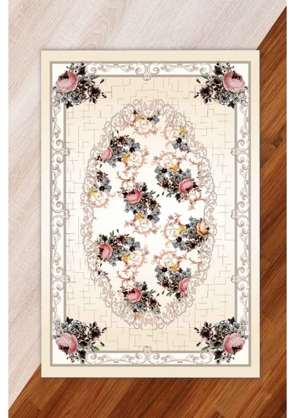 İpek Kadife Pembe Renkli Göbekli Desen Lastikli Halı Örtüsü fiyatları