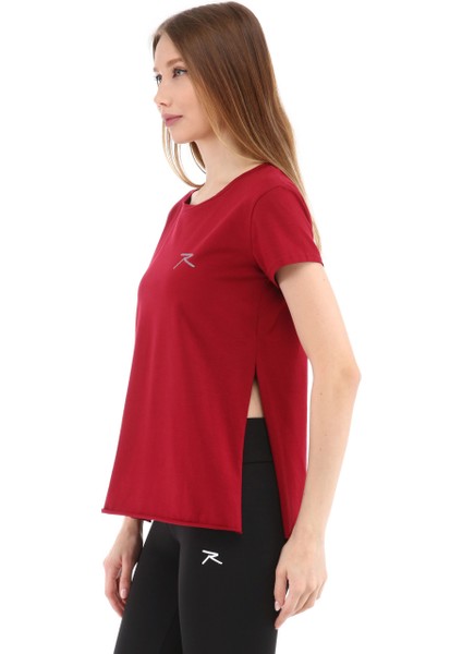 Kadın Pamuk T-Shirt Fumus Bordo modelleri