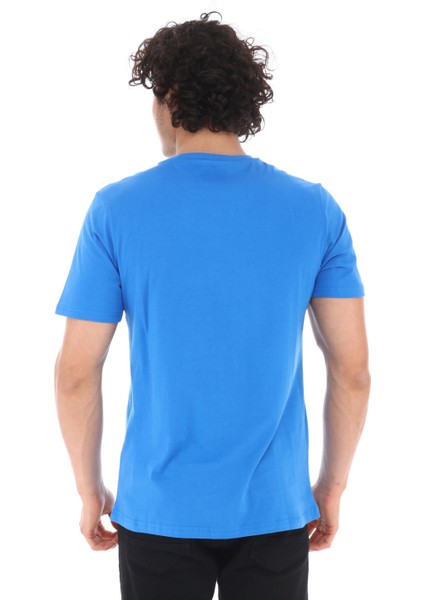 Erkek Pamuk T-Shirt Gravıs Saks fırsatları