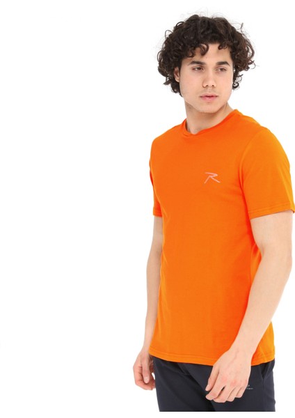 Erkek Pamuk T-Shirt Gravıs Oranj modelleri
