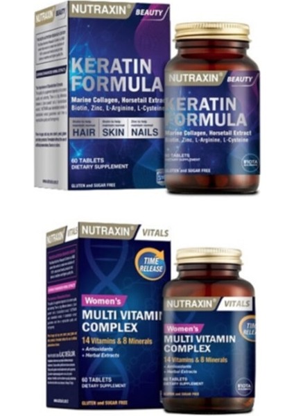 Keratin Formula 60 T. + Multivitamin&mineral Complex Women