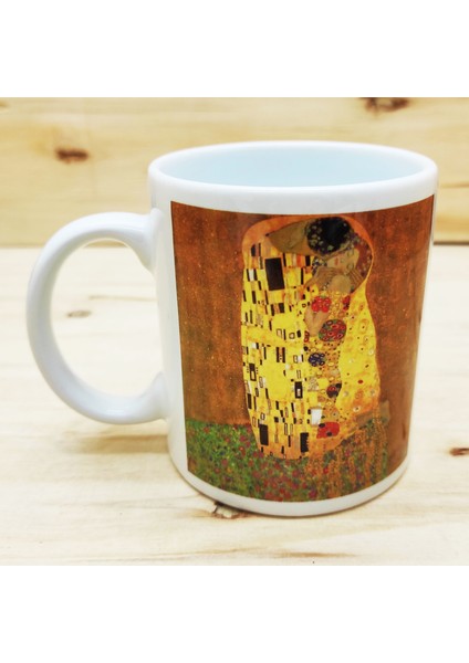 Gustav Klimt Standart Beyaz Kupa 1
