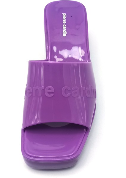 Mor Renkli Kadın Topuklu Terlik Ayakkabı fırsatları