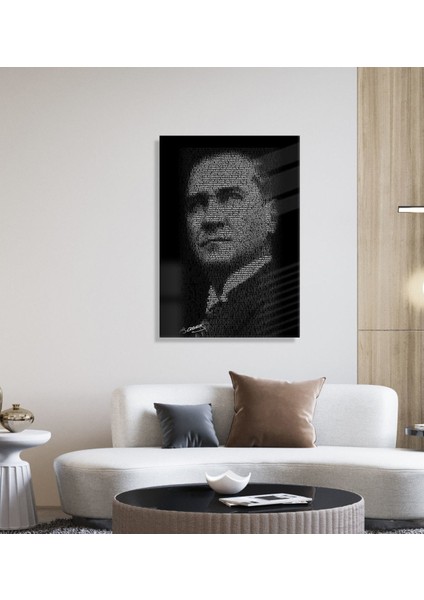 Gift Atatürk Temalı Cam Tablo 30X45CM-10