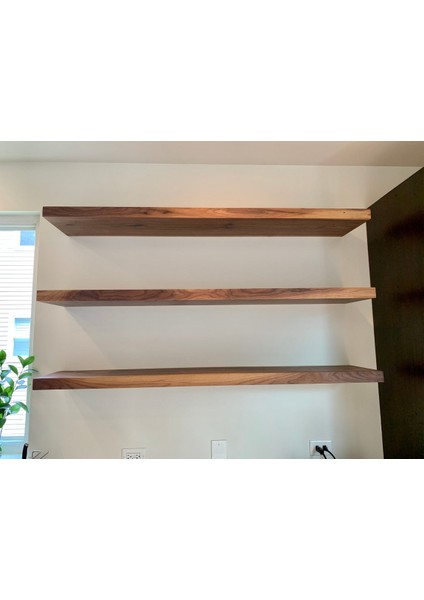 Doğal Ahşap Raf 3'lü Takım - 80 x 20 cm fırsatları