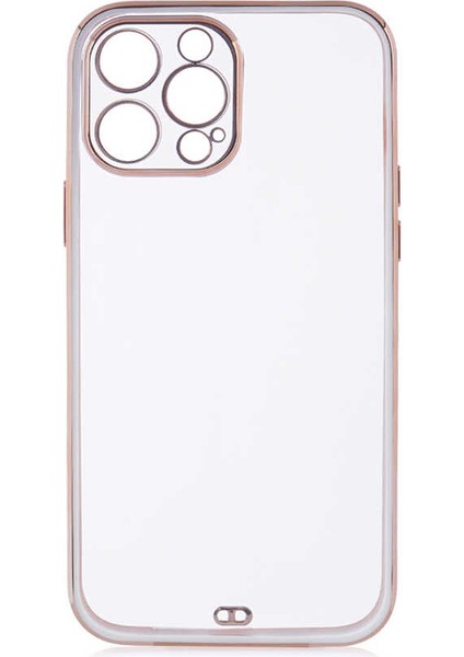 Apple iPhone 12 Pro Kılıf Kamera Korumalı Pastel Renk Voit Clear Kapak Beyaz