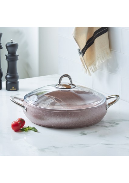 Avanos Rose Gold Bio Granit Karnıyarık Tencere 30 cm