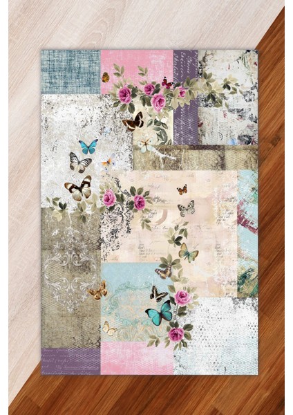 Ipek Kadife Pembe Renkli Bahar Desen Lastikli Halı Örtüsü fiyatları