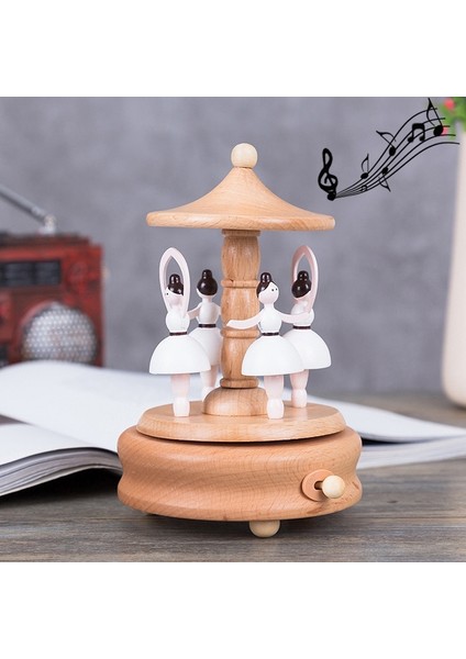 Ev Dekorasyonu Özgünlük Ahşap Müzik Kutuları Style5 Ahşap Rengi (Yurt Dışından)