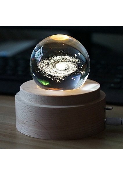 3D Iç Oyma Dönen Ay Müzik Kutusu Style7 Şeffaf (Yurt Dışından) fırsatları
