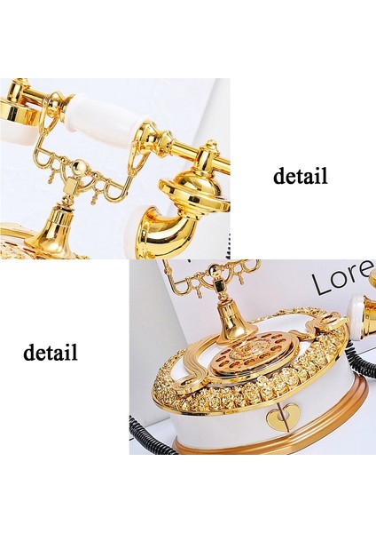 Eski Telefon Müzik Kutusunu Çevir Beyaz (Yurt Dışından)