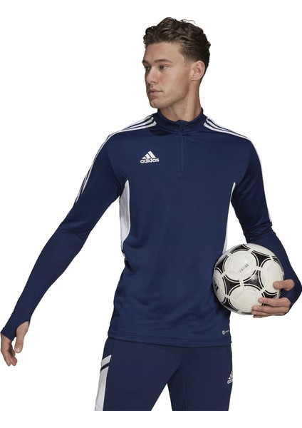 CON22 Tr Top Erkek Futbol Uzun Antrenman Üstü HA6270 Lacivert