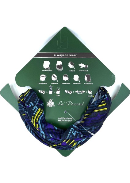 80's Siyah Mavi Bandana BND72 modelleri