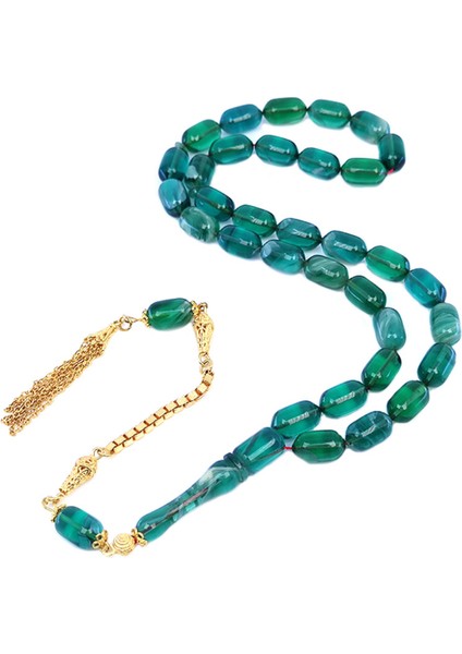 Sarı Gümüş Püsküllü Kapsül Kesim Ateş Kehribar Tesbih fiyatları