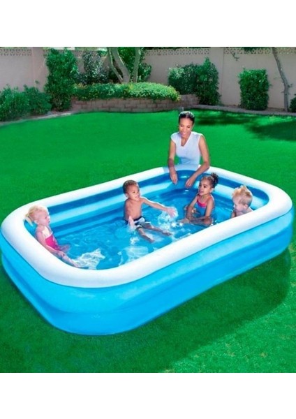 (12819) Bestway 211X132X46 cm Jumbo Şişme Havuz