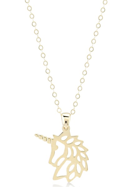 Unicorn Figürlü Altın Kolye KLA.108