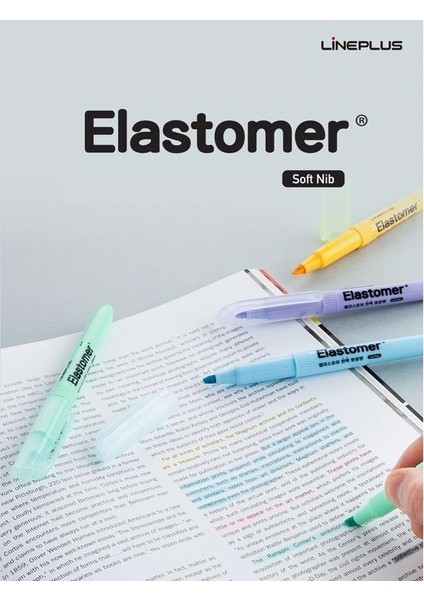 Elastomer Fosforlu Kalem Pastel Renkler Limon Sarı